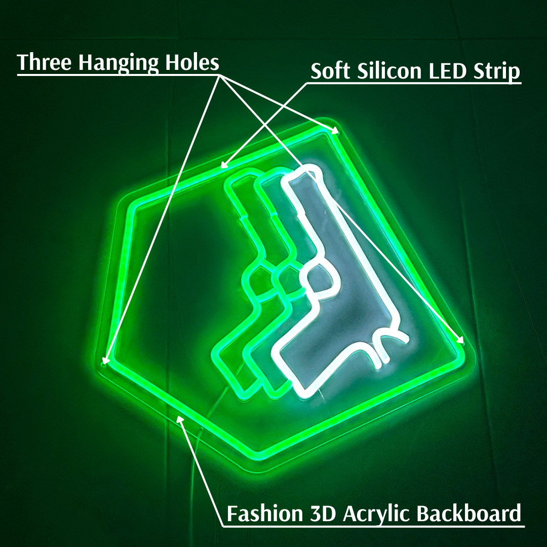 Pack-A-Poster™ Dimmable Mule Kick LED Sign