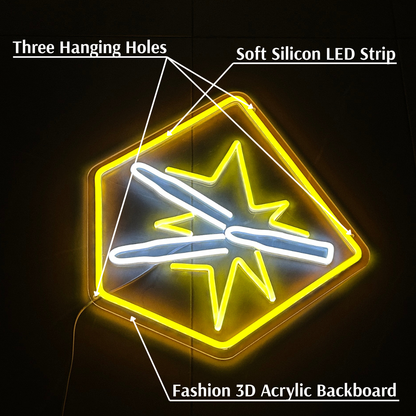 Pack-A-Poster™ Dimmable Double Tap 2.0 LED Sign