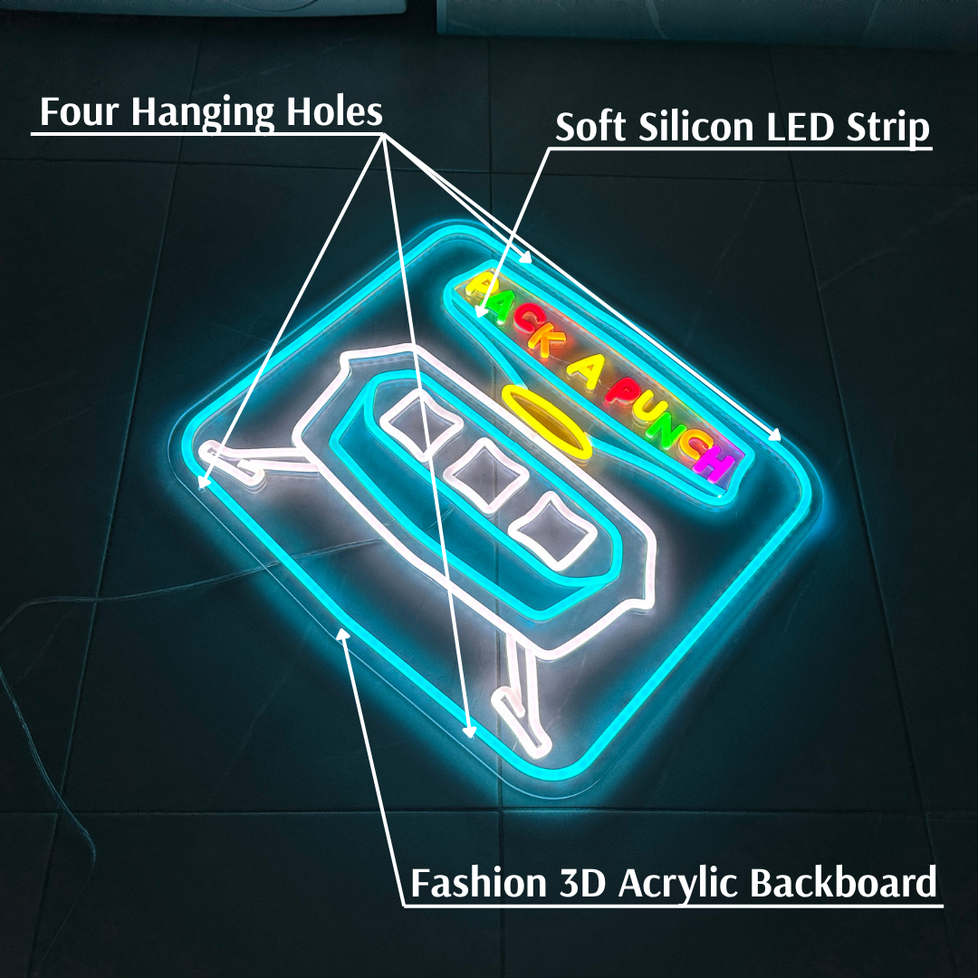 Pack-A-Poster™ Pack-A-Punch LED Sign